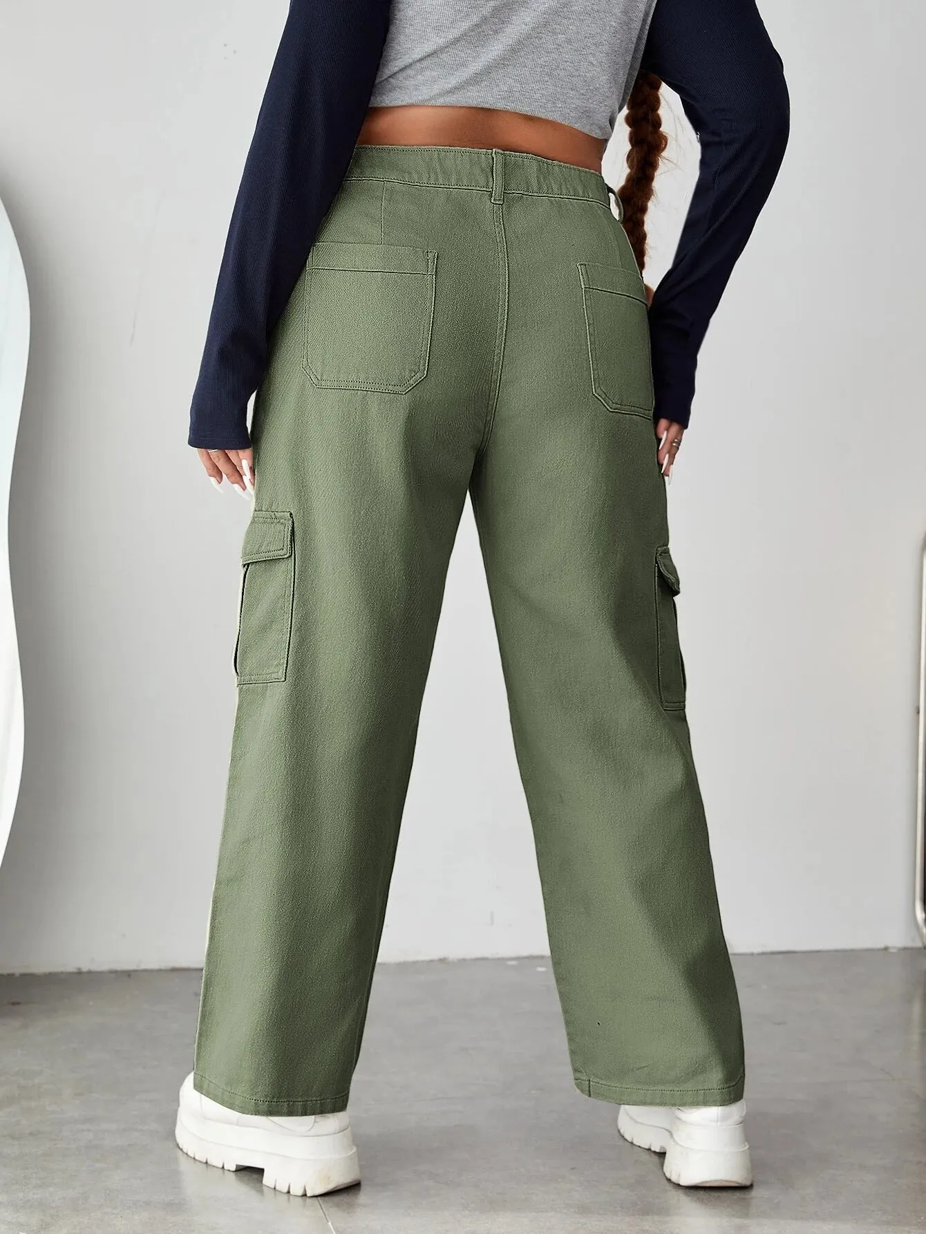 Regular Fit Side Cargo Jeans