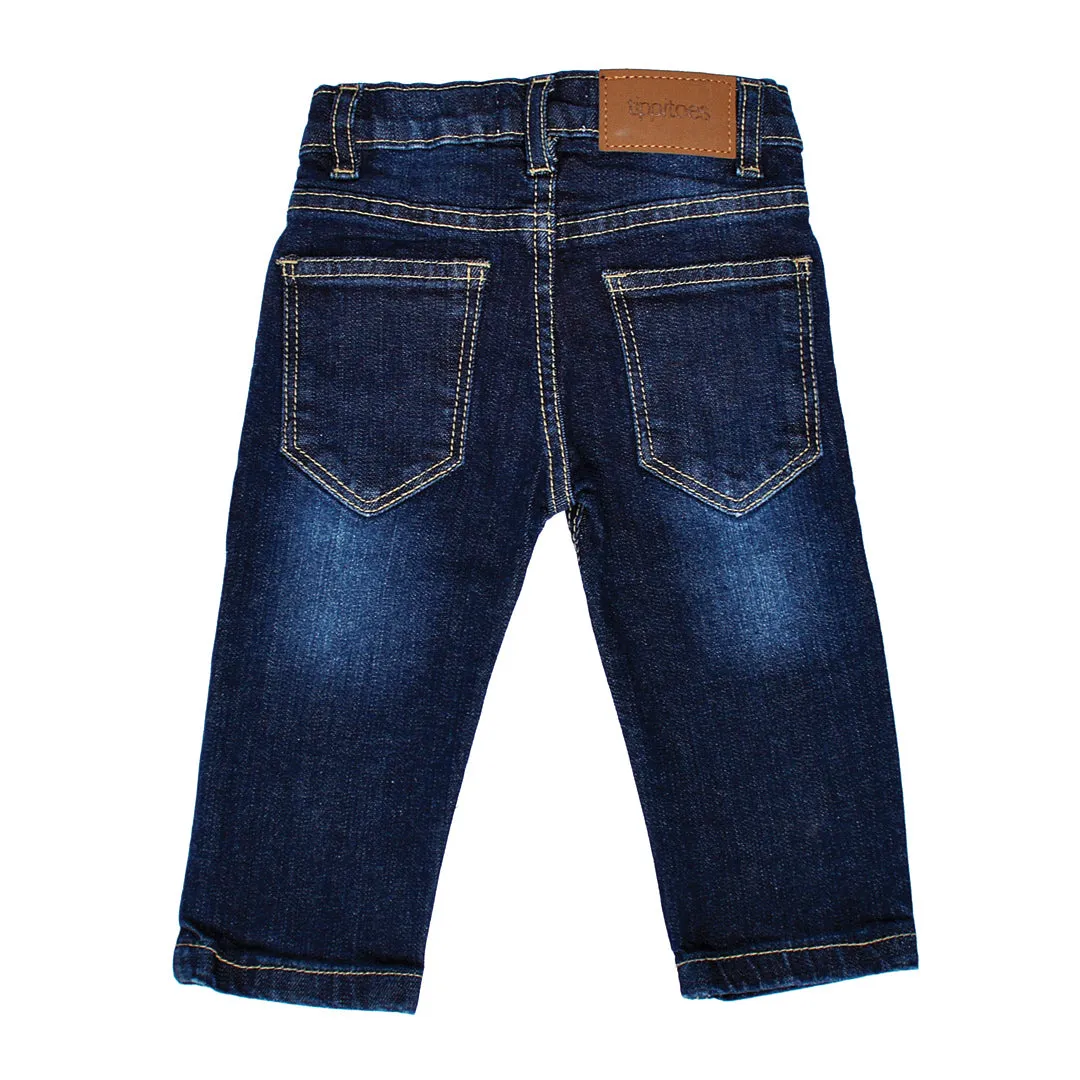 Slim Fit Distressed Jeans
