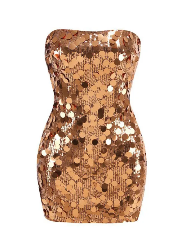 Sparkle Sequin Mini Dress for Trendy Party Nights