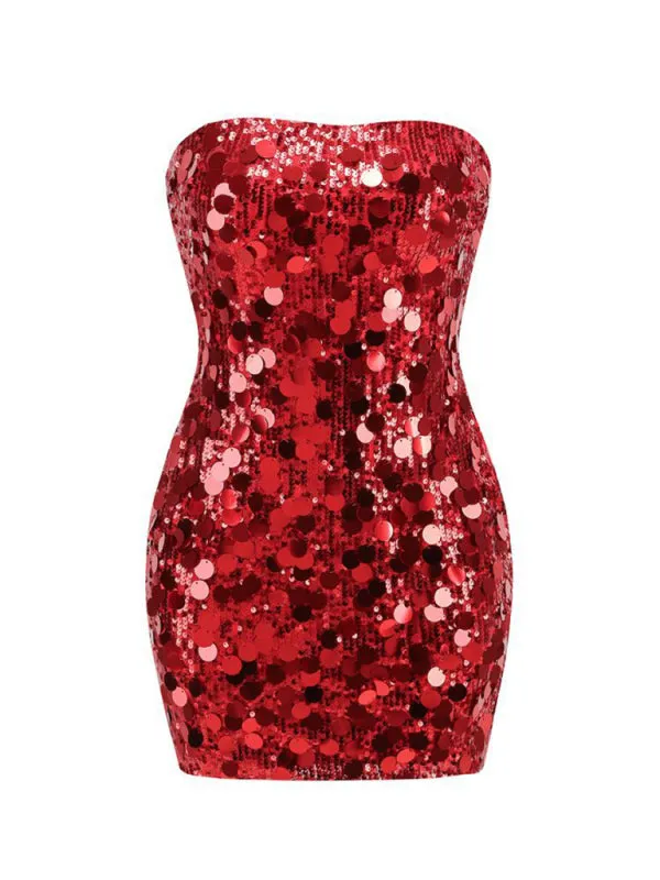 Sparkle Sequin Mini Dress for Trendy Party Nights