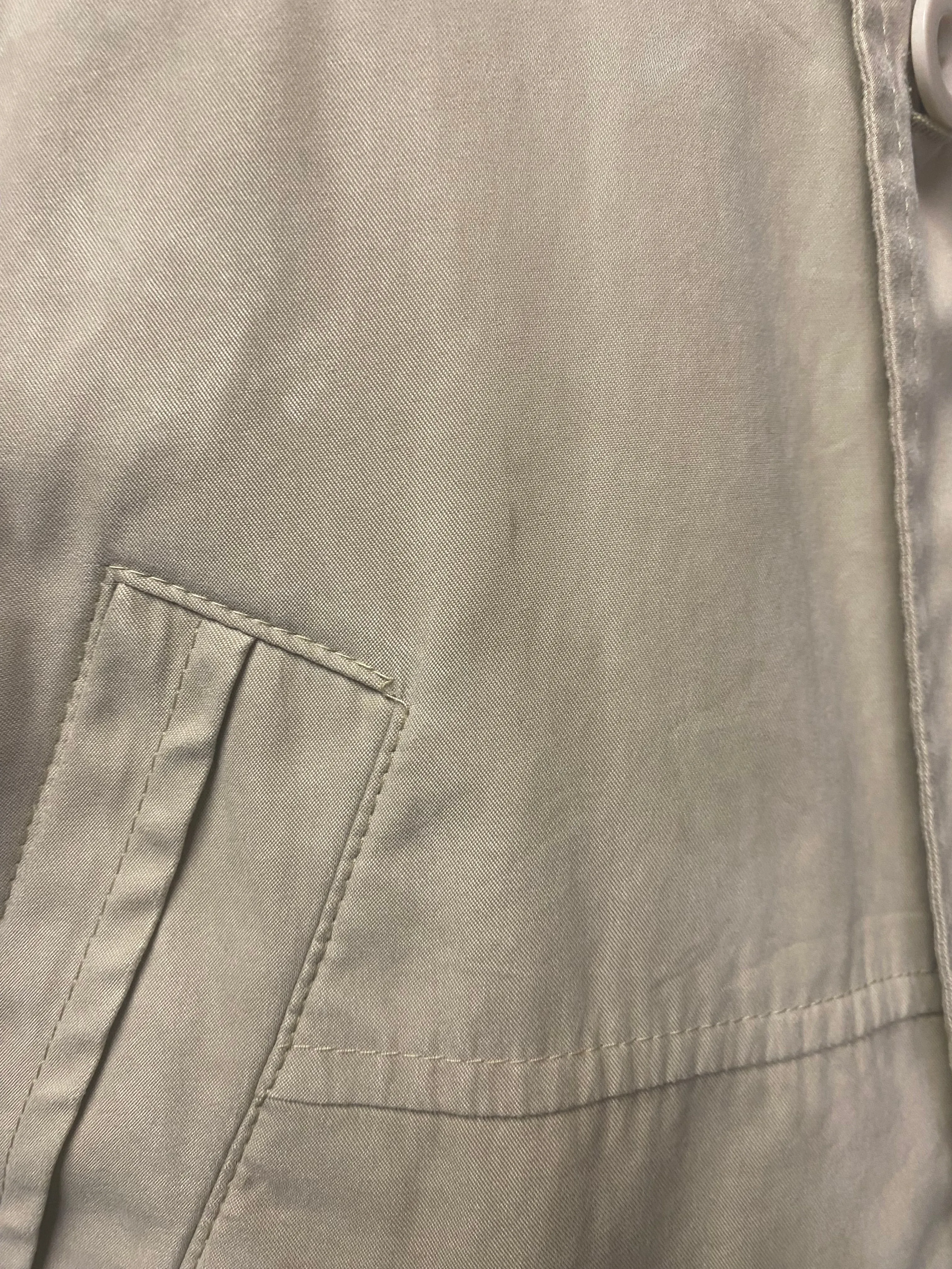 Trek and Travel Vintage Beige Lightweight Bomber Jacket Small