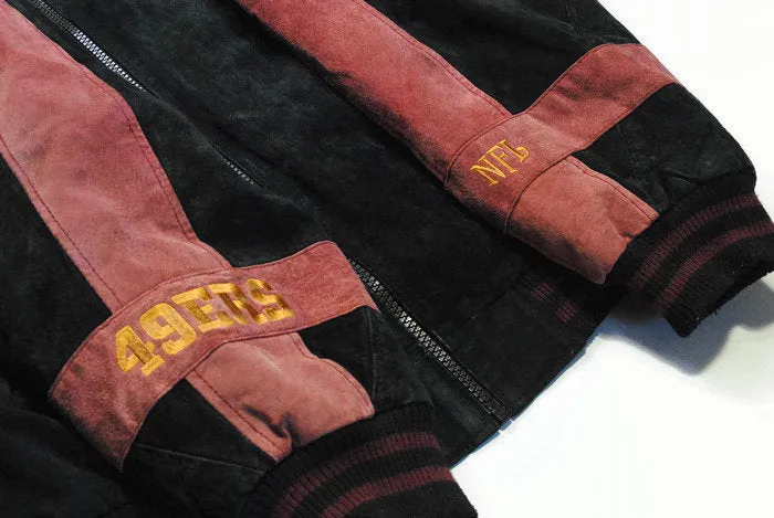 Vintage 49ERS San Francisco Leahter Bomber Jacket XLarge