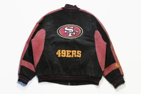 Vintage 49ERS San Francisco Leahter Bomber Jacket XLarge