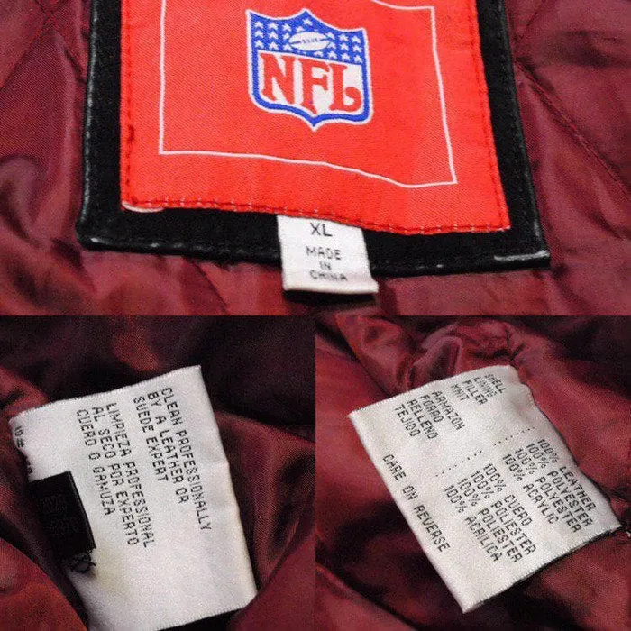 Vintage 49ERS San Francisco Leahter Bomber Jacket XLarge