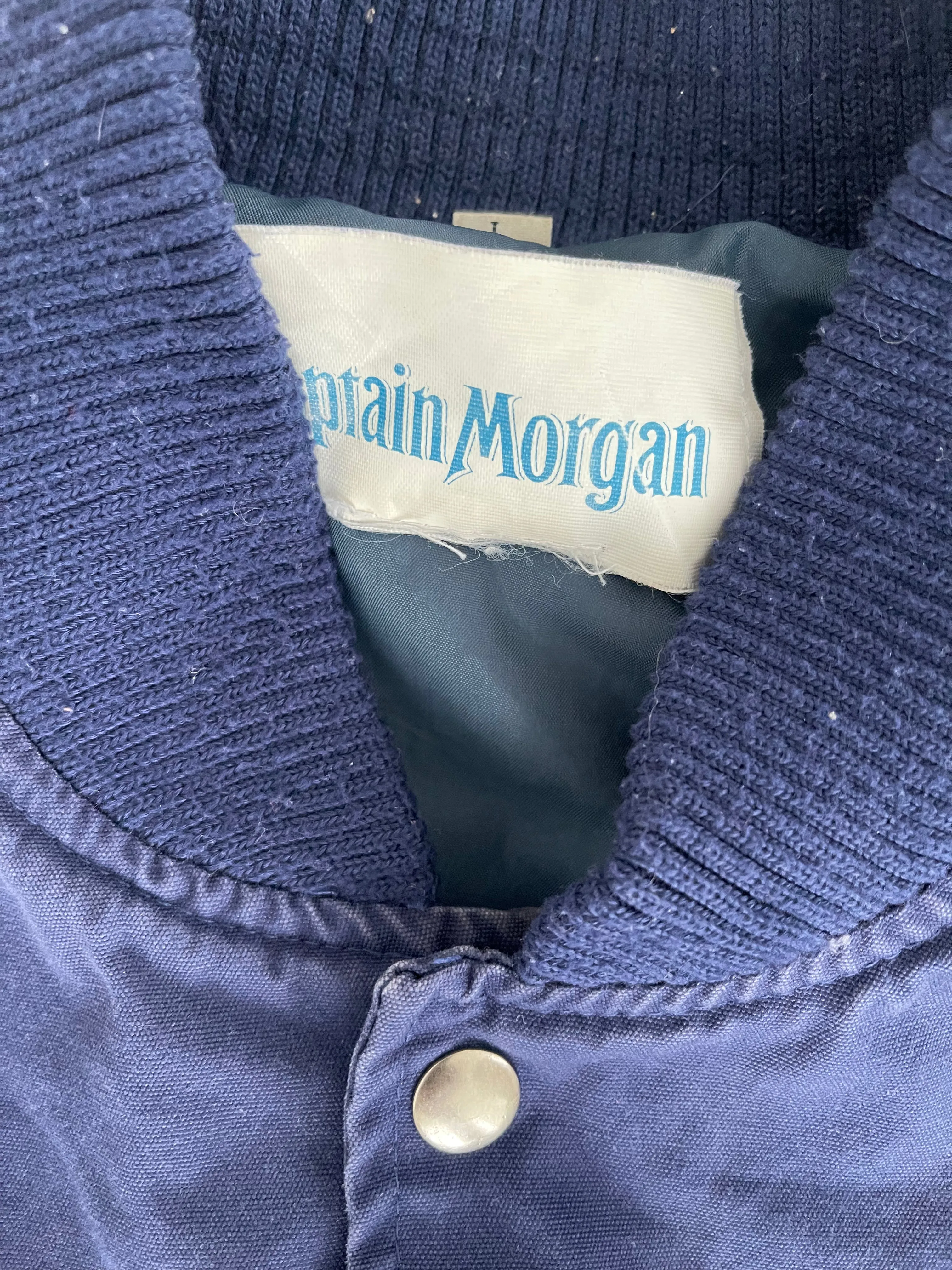 Vintage 90s Captain Morgan Rum Bomber Jacket L