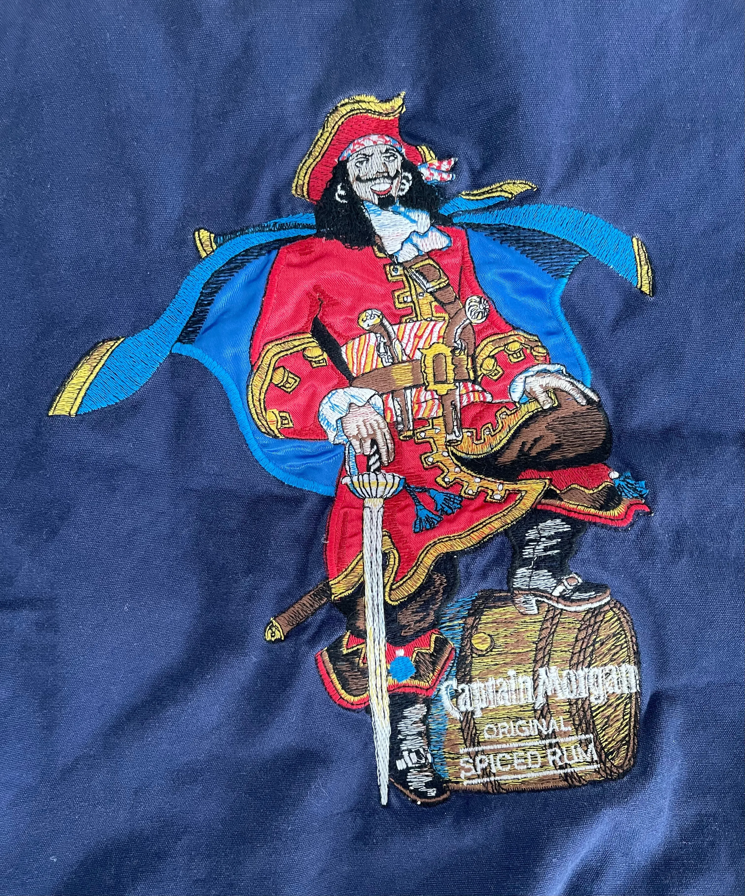 Vintage 90s Captain Morgan Rum Bomber Jacket L