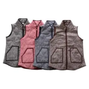 WOMEN'S HERRINGBONE VEST 4 Colors