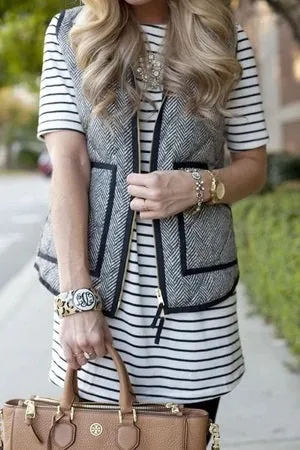 WOMEN'S HERRINGBONE VEST 4 Colors