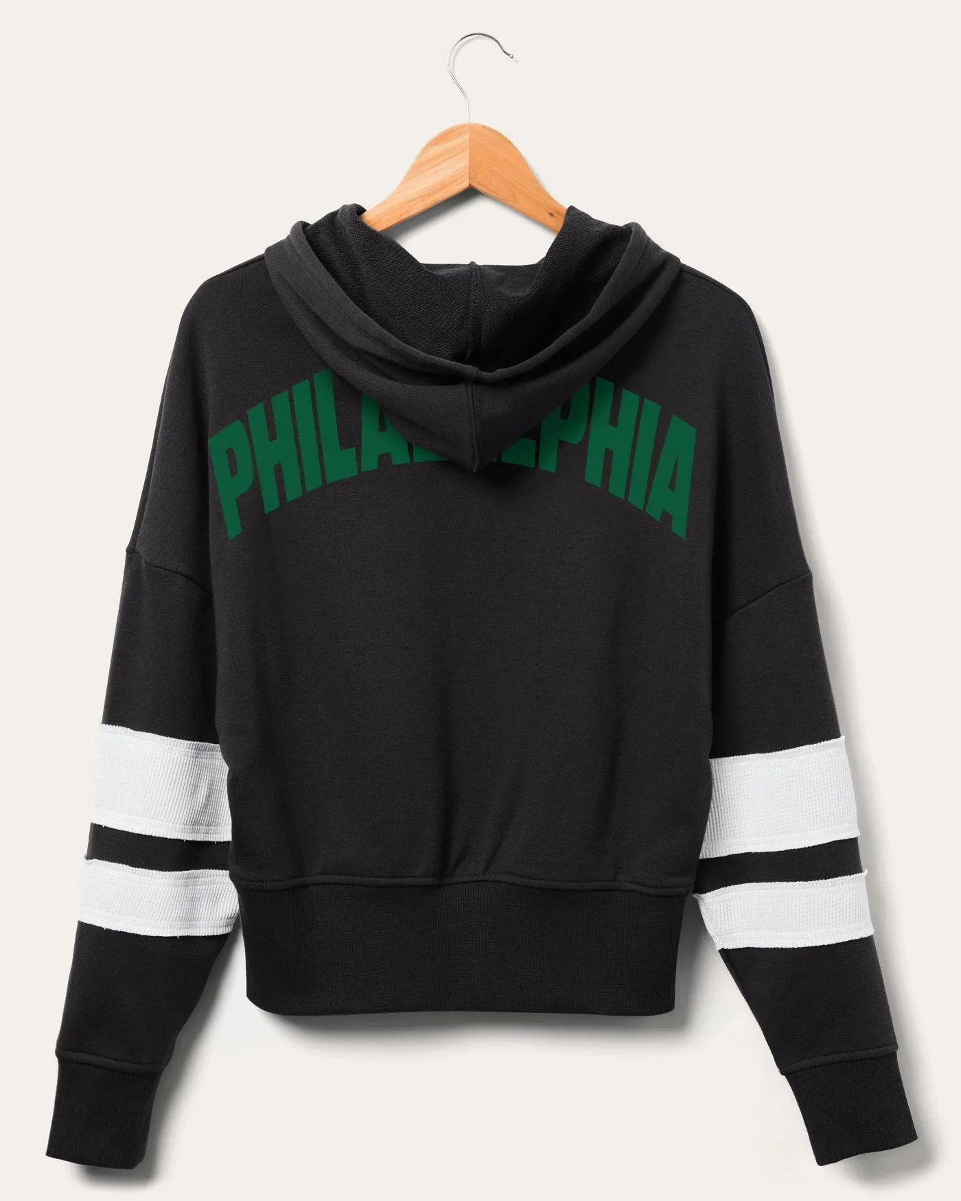 Women's NFL Eagles Sideline Striped Fleece