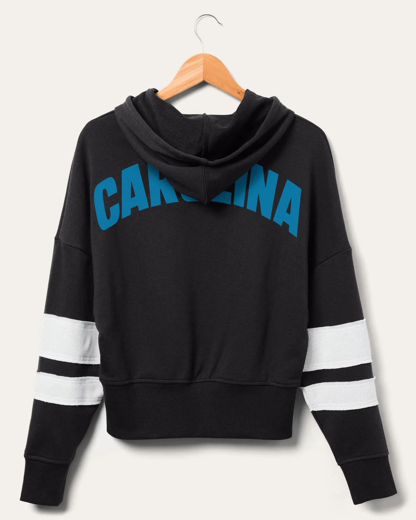 Women's NFL Panthers Sideline Striped Fleece