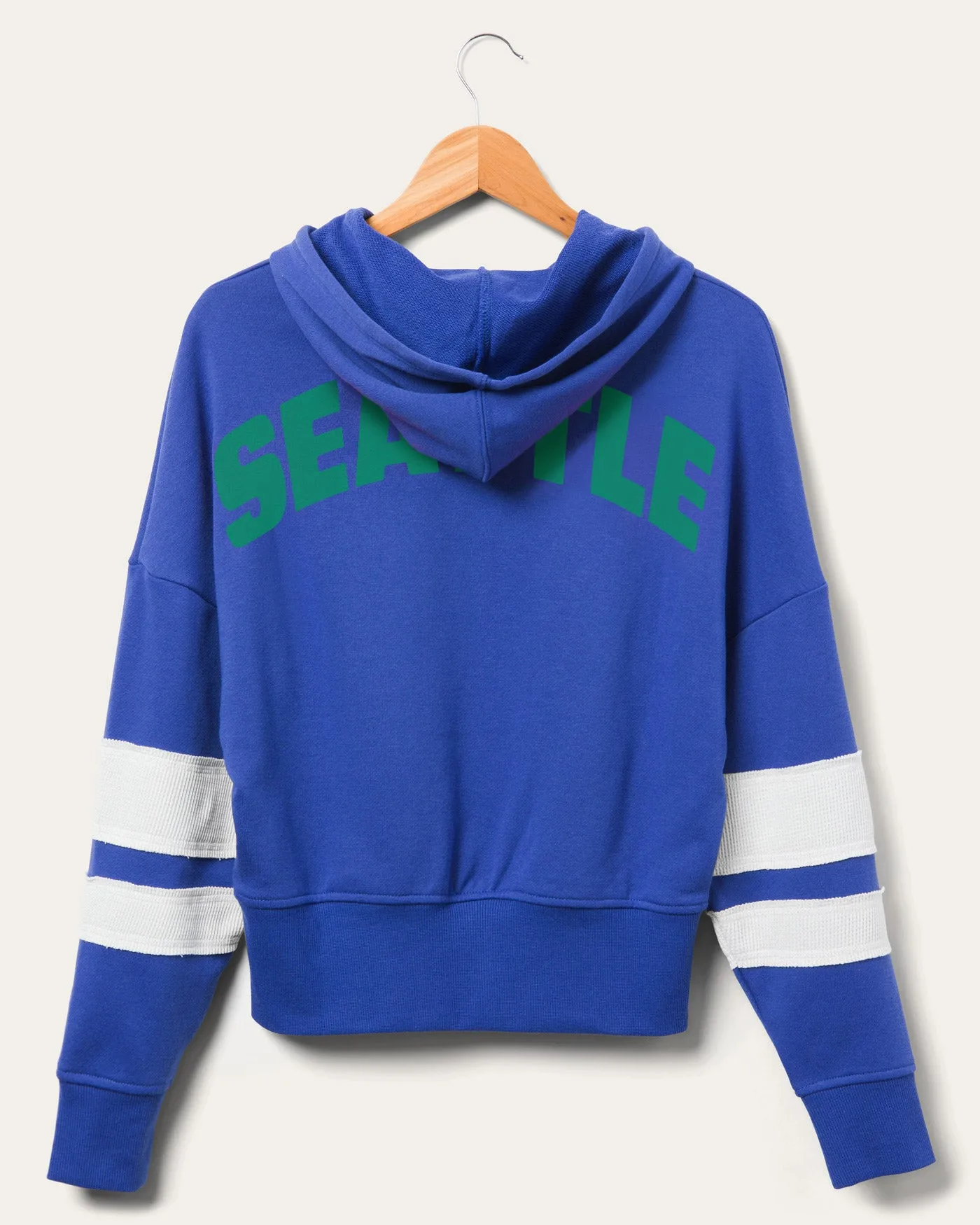 WOMENS SEAHAWKS SIDELINE STRIPED FLEECE