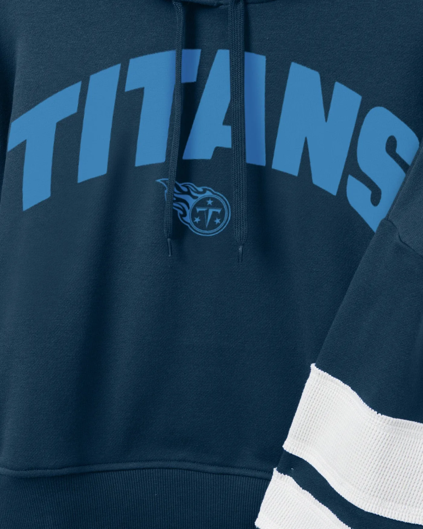 WOMENS TITANS SIDELINE STRIPED FLEECE